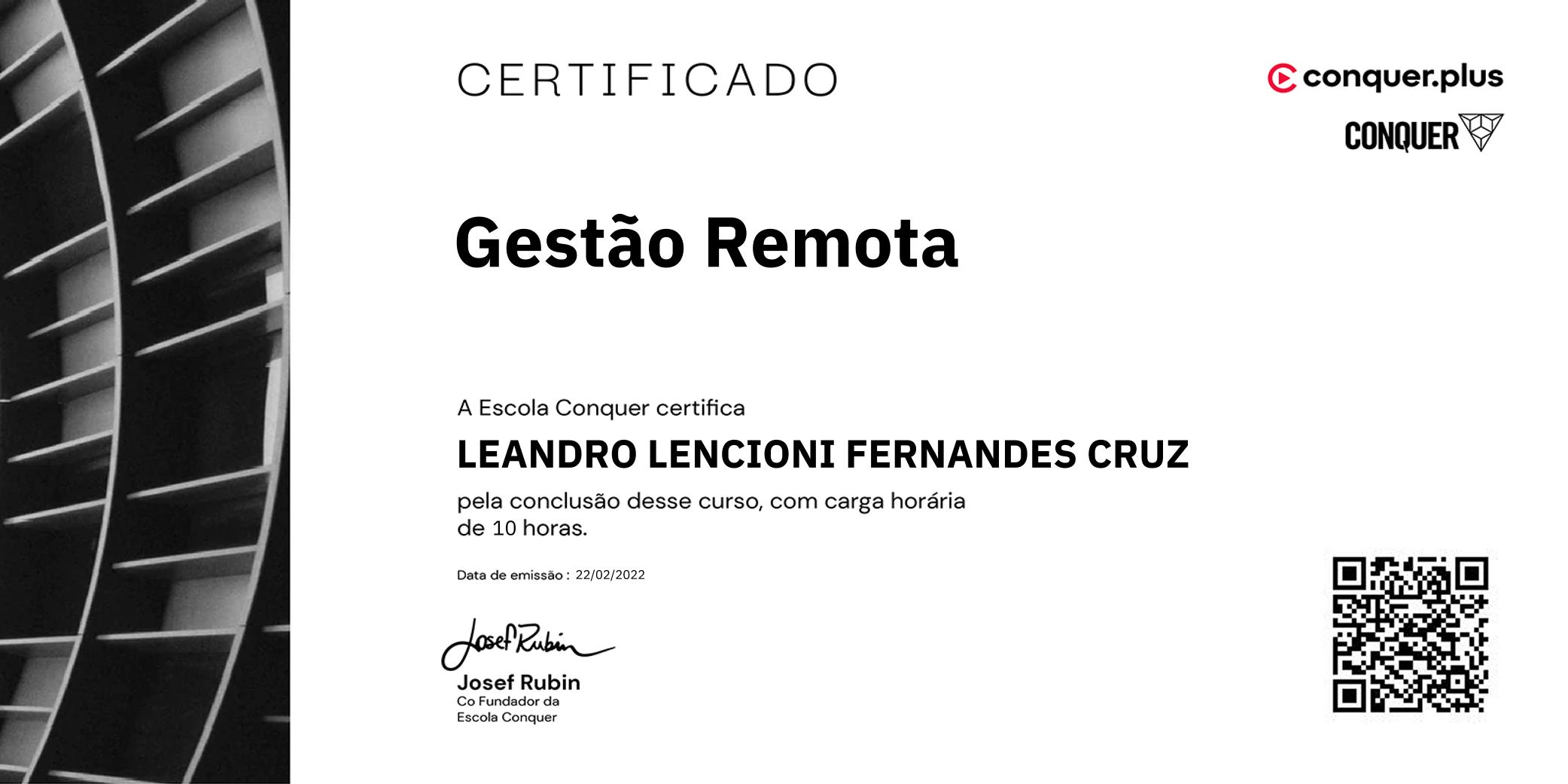 Certificado de Gestão Remota